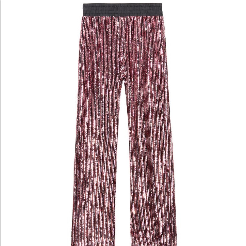 Victoria’s Secret Sequin Wide Leg Pant - Picture 3 of 3
